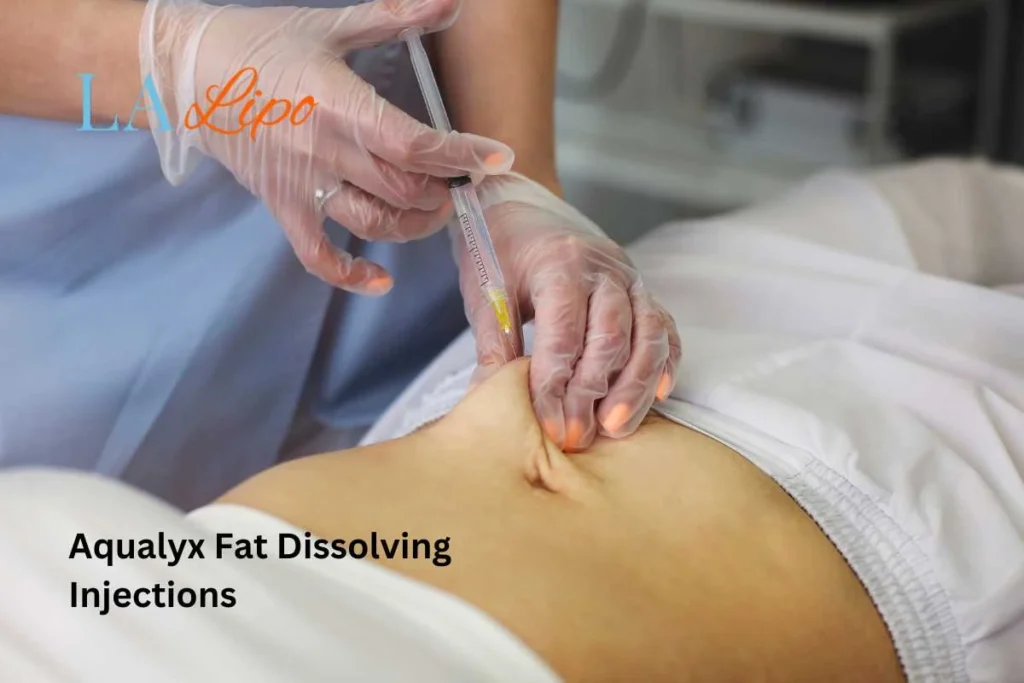 woman having fat dissolving injections Acton Green in the stomach