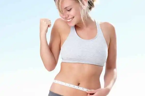 woman happy after fat reduction treatment Acton Green
