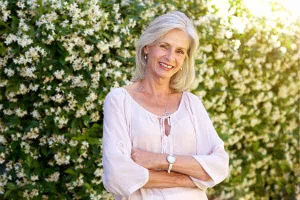 Older woman happy with urinary incontinence treatment Acton Green