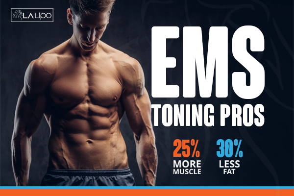 Image of man with sculpted stomach showing the fat loss and muscle gain of LA-EMS Body Sculpting Treatment Acton Green
