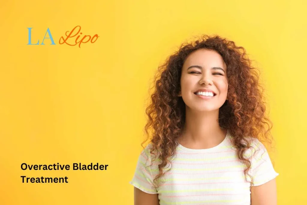woman smiling about overactive bladder treatment Acton Green solutions