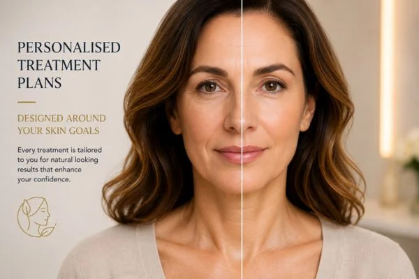 Before and after results of Collagen Lift Therapy Acton Green