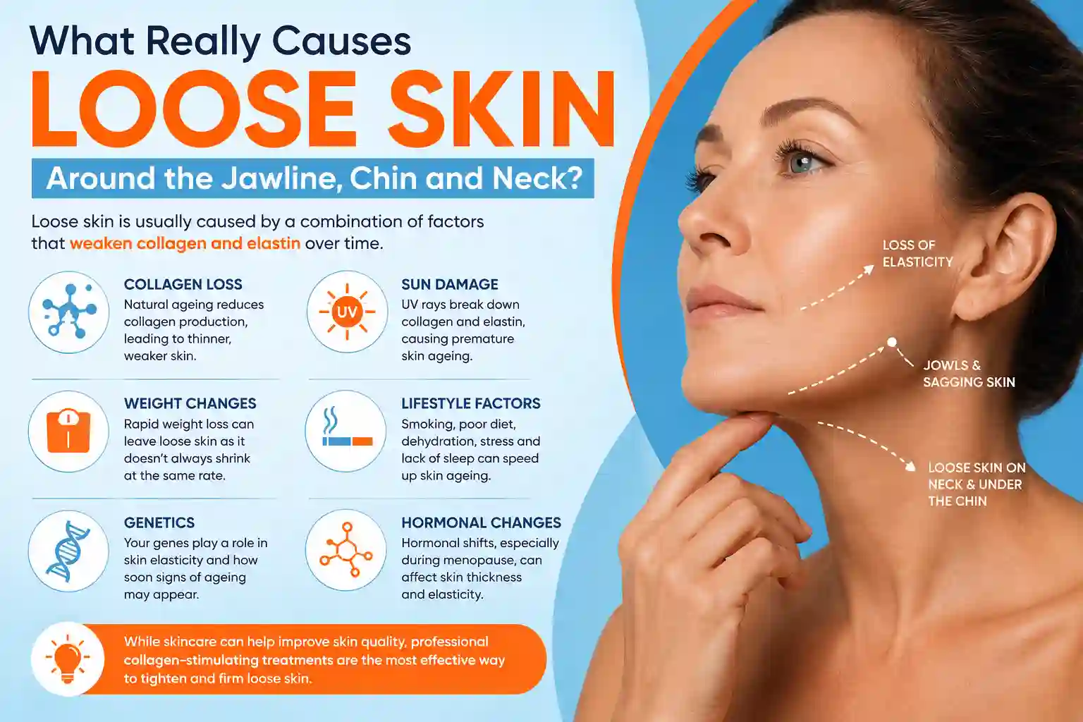 What Really Causes Loose Skin Around the Jawline, Chin and Neck Acton Green?